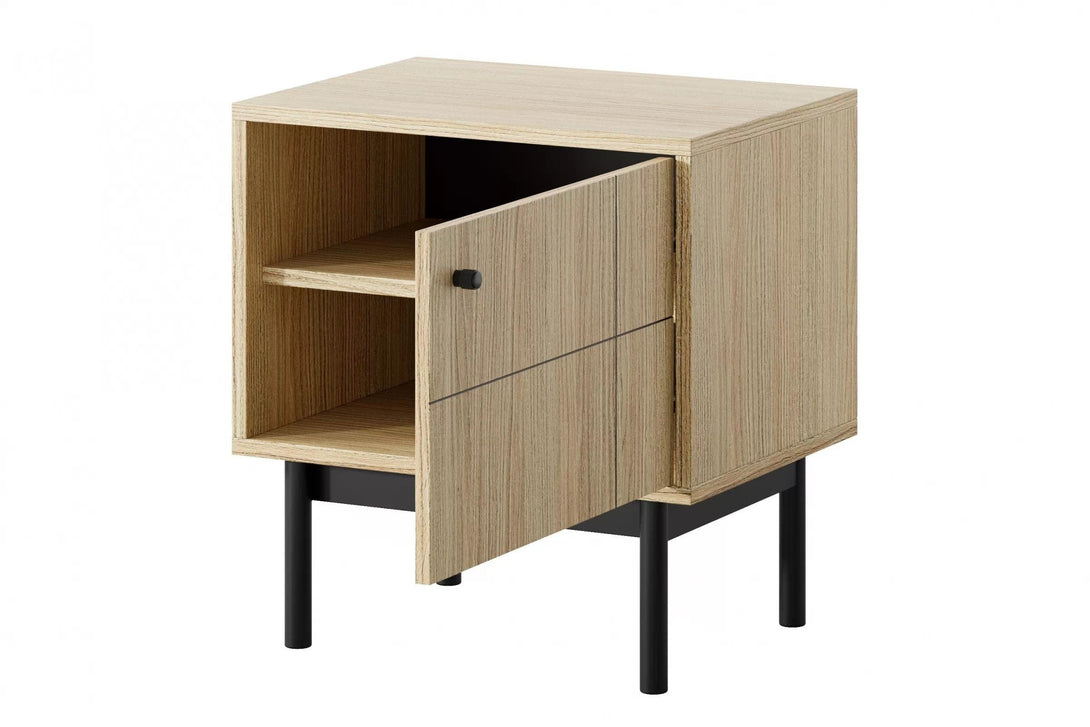 Nachttisch -  Jolinio - Elegantes Design und aus hochwertigen Holzmaterialien gefertigt. - Milaros Markt