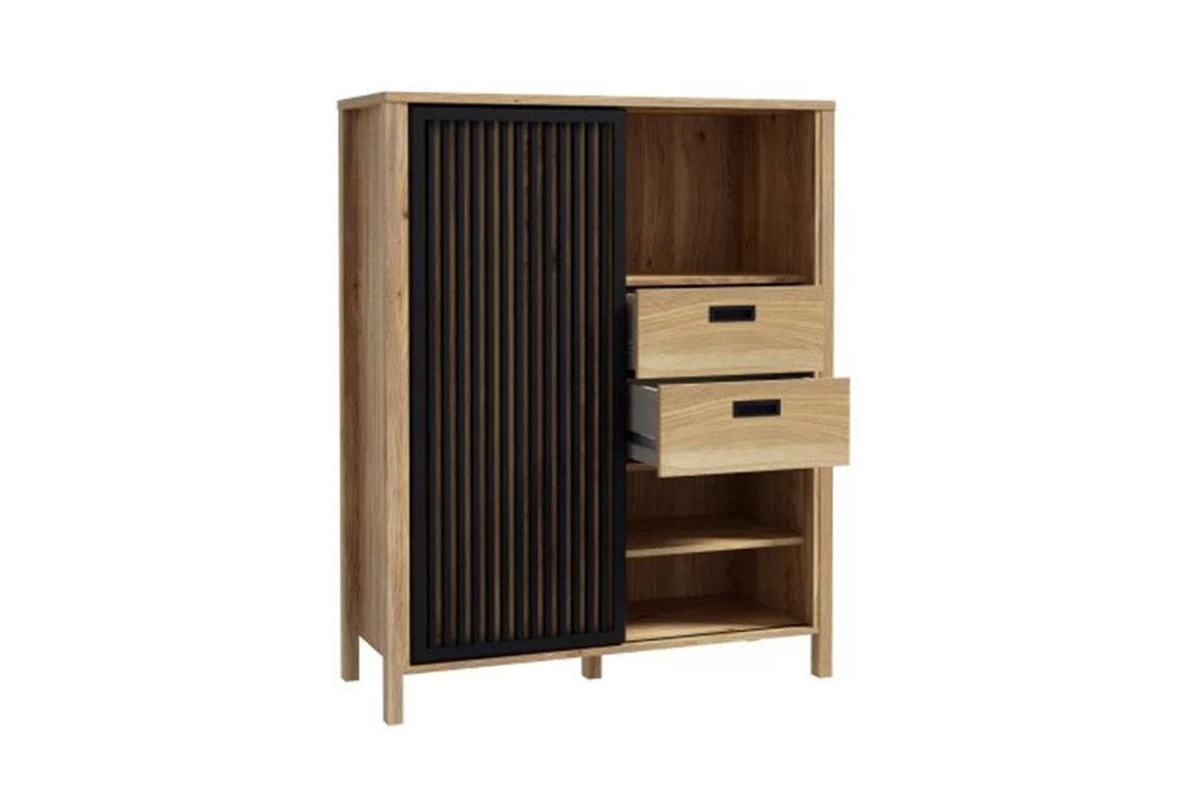 Kommode - Jytana - Zeitloser in Holzoptik für klassischen Wohnstil. - Milaros Markt