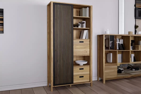 Bücherregal - Jytana - Zeitloser in Holzoptik für klassischen Wohnstil. - Milaros Markt