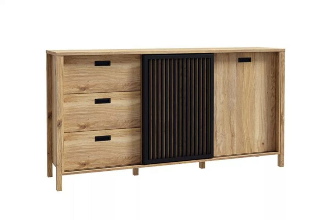 Kommode - Jytana - Zeitloser in Holzoptik für klassischen Wohnstil. - Milaros Markt