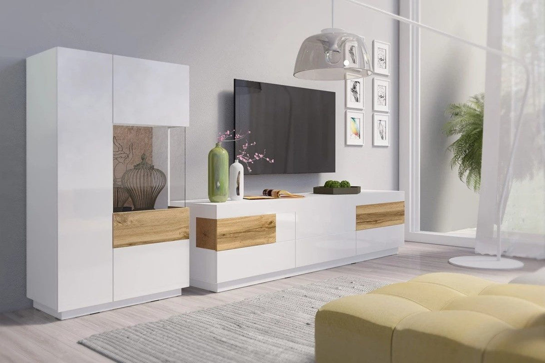 Wohnwand - Silke - Vielseitige für verschiedene Einrichtungsstile. - Milaros Markt