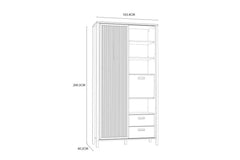 Bücherregal - Jytana - Zeitloser in Holzoptik für klassischen Wohnstil. - Milaros Markt