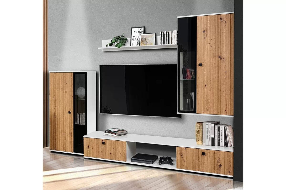 Wohnwand -  Kaja - Gestalten Sie eine Wohnwand in einer zeitlosen Farbkombination. - Milaros Markt