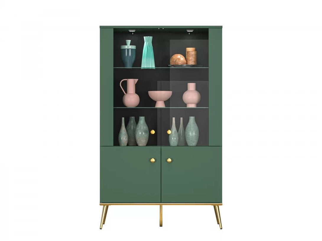 Vitrine - Euras - Stilvolle Vitrine für Ihr Wohnzimmer. - Milaros Markt