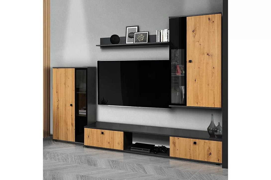 Wohnwand -  Kaja - Gestalten Sie eine Wohnwand in einer zeitlosen Farbkombination. - Milaros Markt