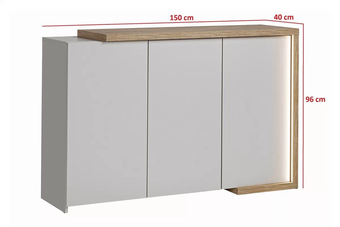 Kommode - Alni - Elegantes und modernes Design mit Beleuchtung - Milaros Markt