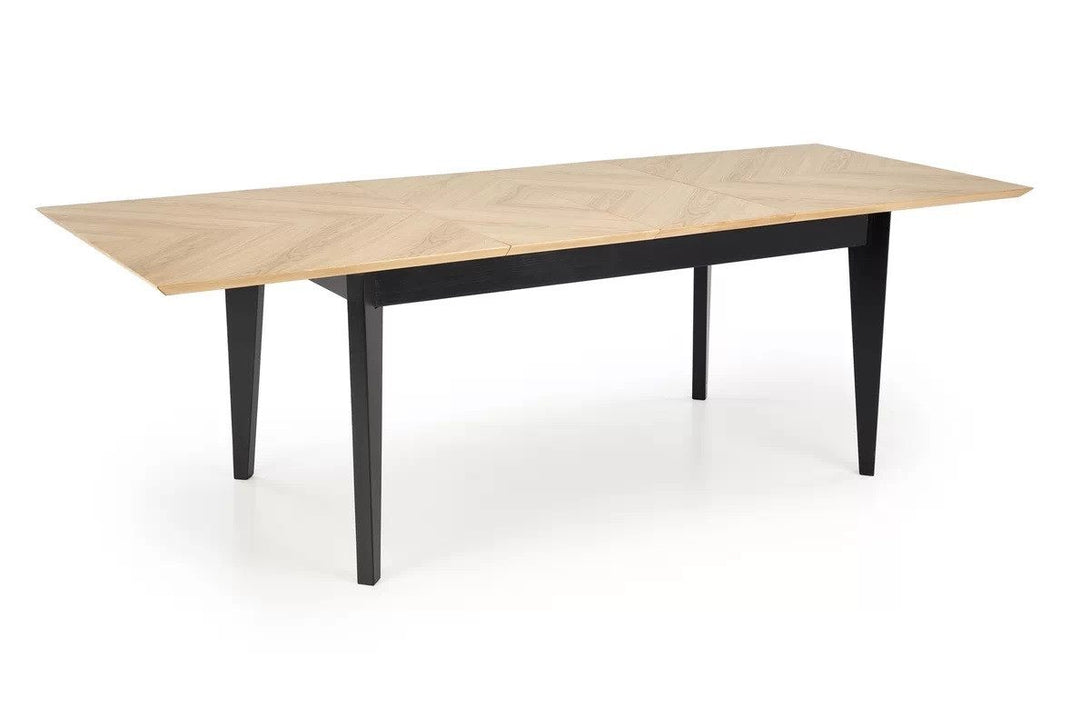 Esstisch - Edmondo - Schlichtes Design für moderne Räume mit Klappmöglichkeit. - Milaros Markt