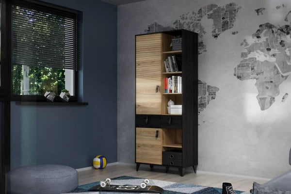 Bücherregal - Lya - Vielseitiges Bücherregal für Wohn- und Arbeitszimmer. - Milaros Markt