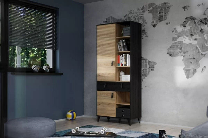 Bücherregal - Lya - Vielseitiges Bücherregal für Wohn- und Arbeitszimmer. - Milaros Markt