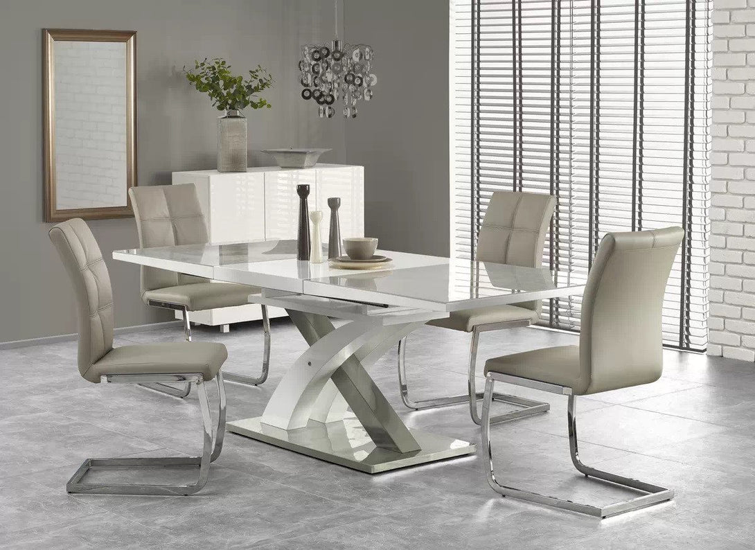 Esstisch - Sandor 2 - Markantes Design mit praktischem Auszugsmechanismus. - Milaros Markt