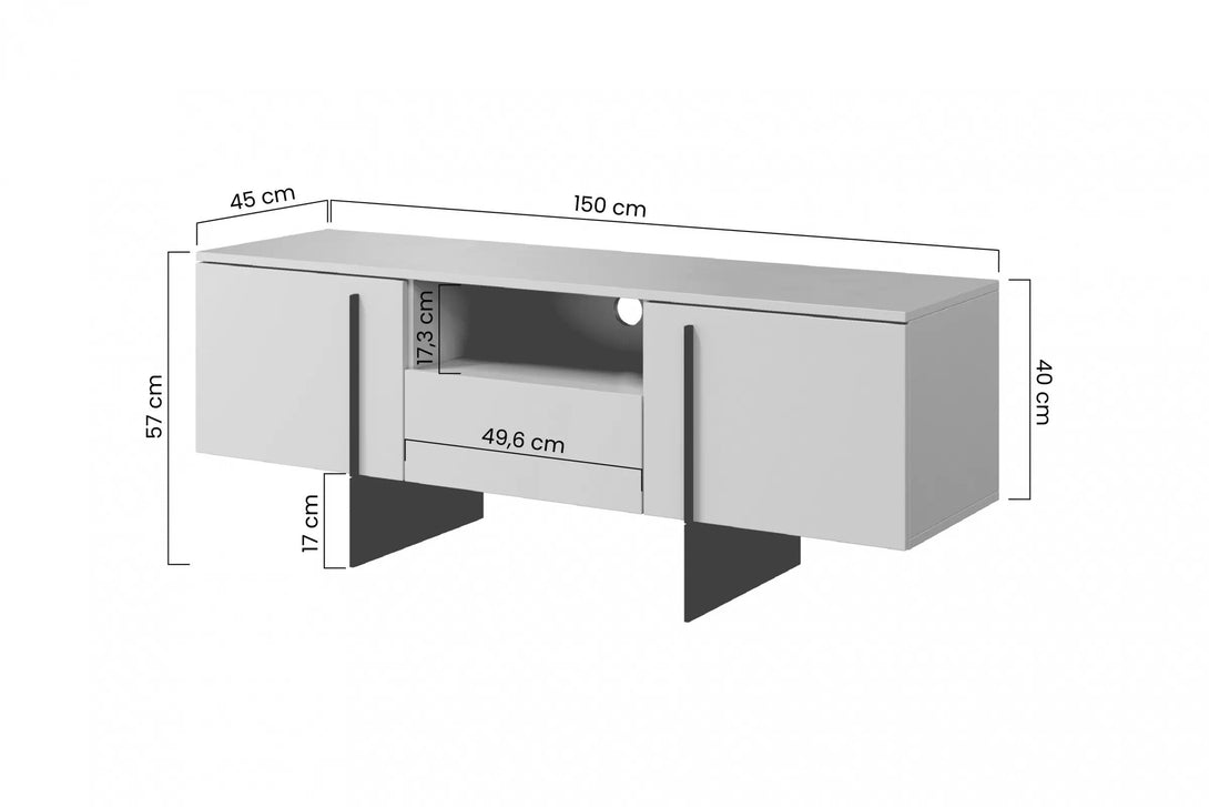 TV-Schrank - Larena - Eleganter Stauraum für Multimedia. - Milaros Markt