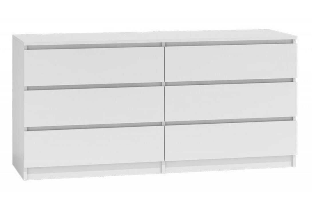 Kommode Geräumige Kommode -, Ideale Aufbewahrungslösung (Premium Kommode, 1 St., 6-Schubladen-Kommode) - Milaros Markt