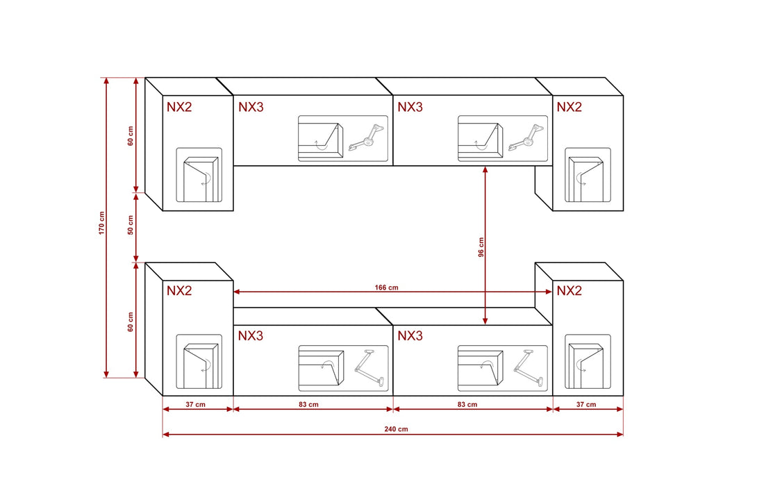 Wohnwand - Premium-Living 2024: Trends in Wohnraumdesign. - Milaros Markt
