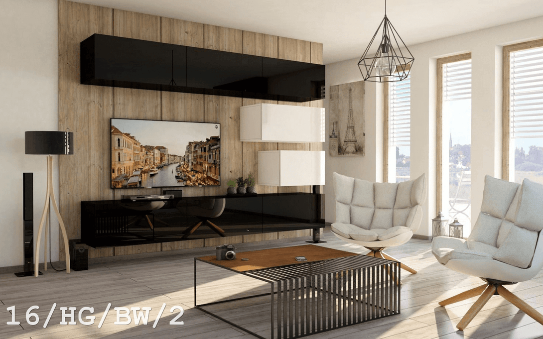 Wohnwand - Premium Material für dein Wohnzimmer - Elegantes Design - Qualität und Innovation - Milaros Markt