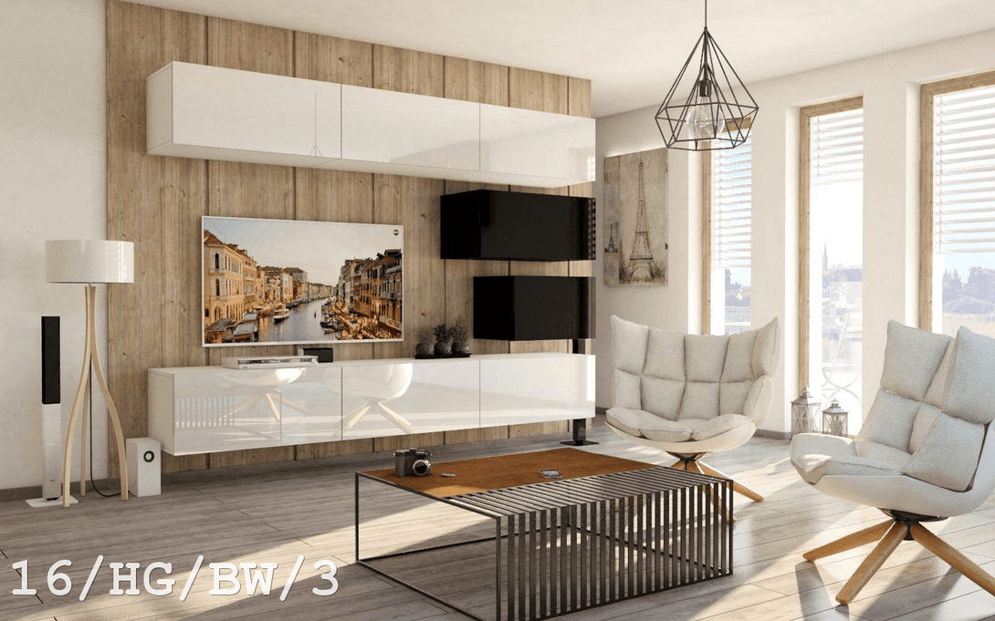 Wohnwand - Premium Material für dein Wohnzimmer - Elegantes Design - Qualität und Innovation - Milaros Markt