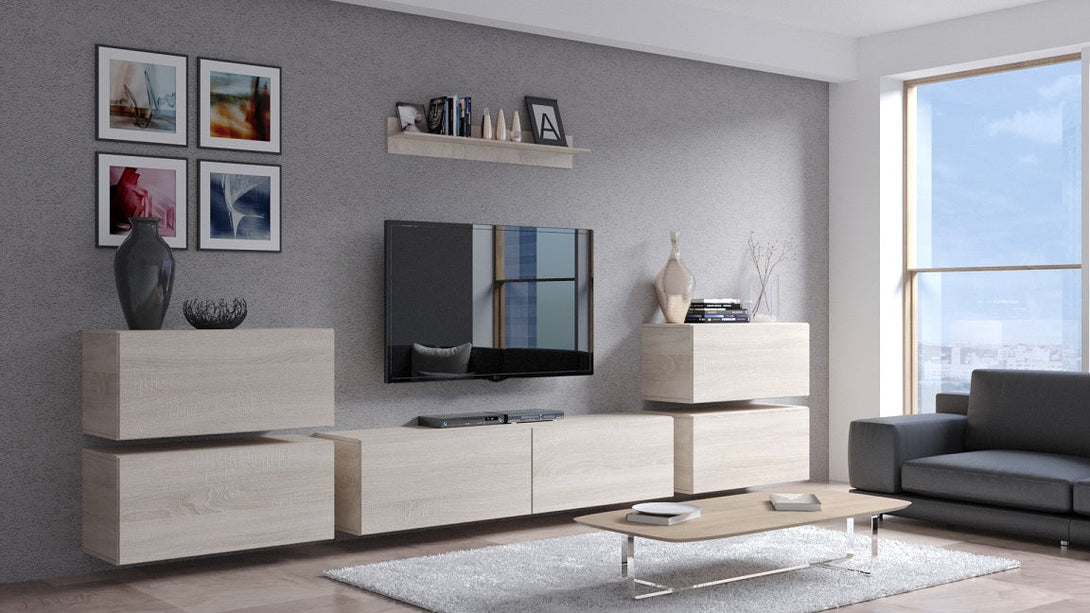 Wohnwand - Zeitgemäßes Design in Premium-Qualität - Premium-Qualität - Moderne Eleganz - Milaros Markt